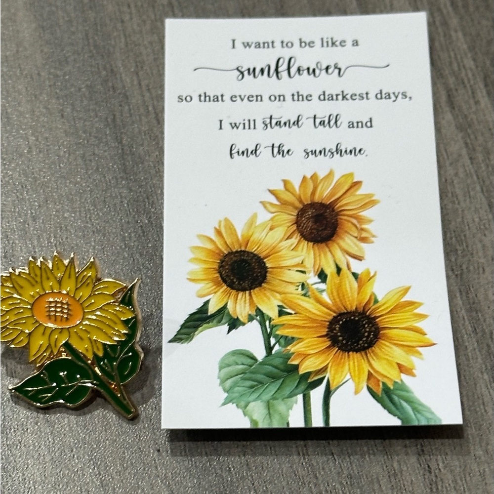 Sunflower Enamel Pin